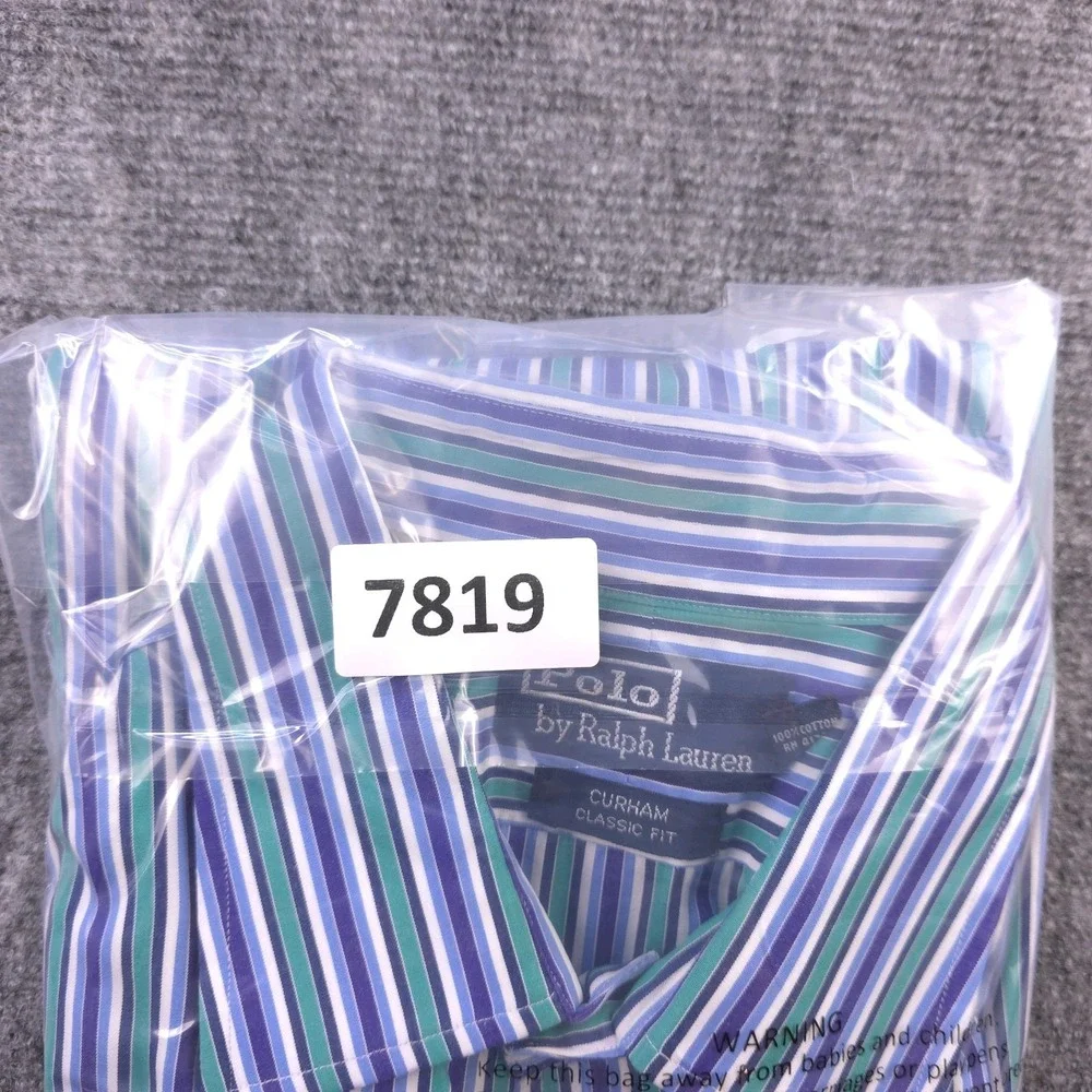 Polo Ralph Lauren Curham Shirt XL Long‎ Sleeve Button Up Multicolor Striped